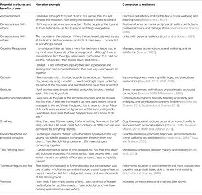 Awe Narratives: A Mindfulness Practice to Enhance Resilience and Wellbeing